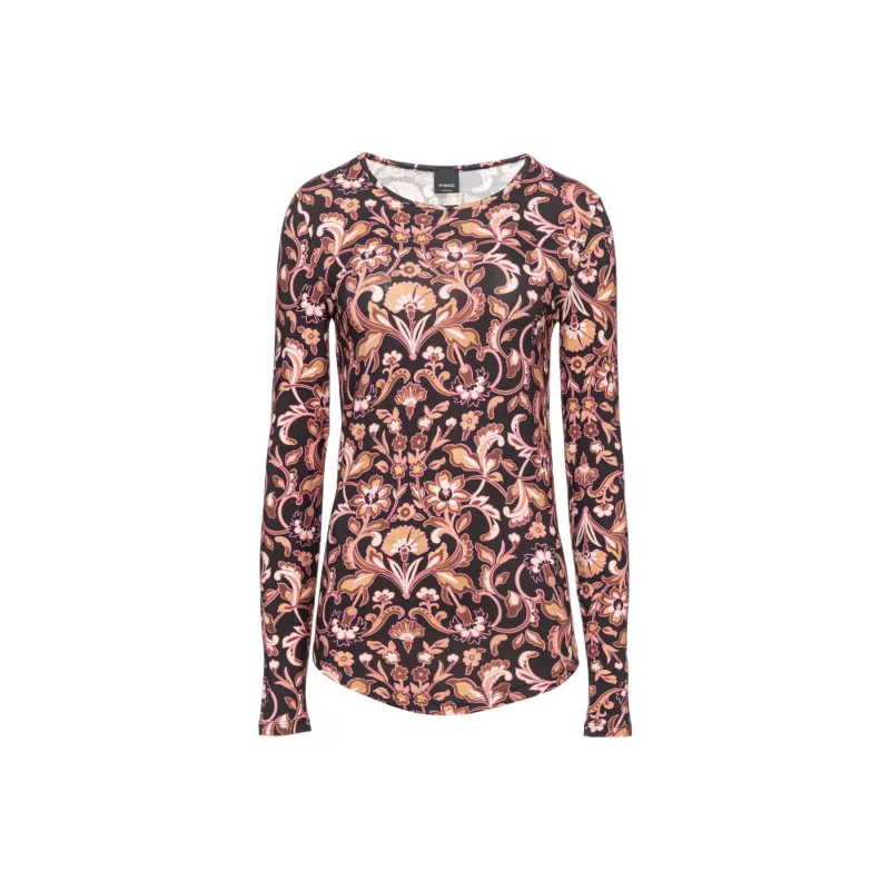 PINKO Floral print T shirt-0