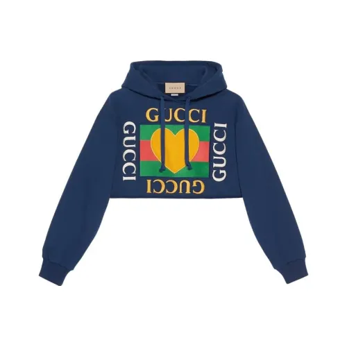GUCCI Valentine's Day Collection FW23 Sweatshirt Women's Blue