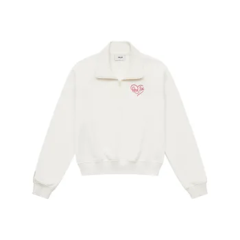 MLB Boston Red Sox Heart 24FW Sweatshirt Women's Cream