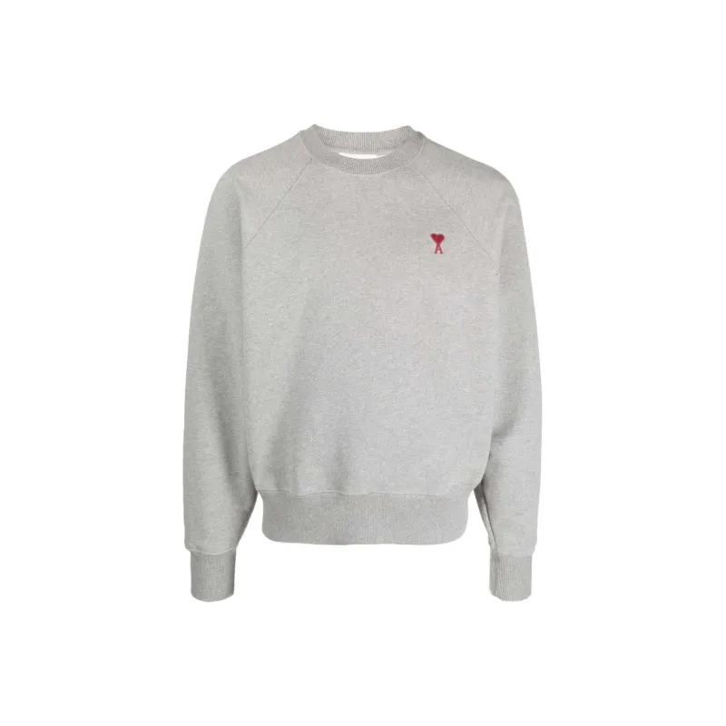 AMIPARIS Ami De Coeur Crewneck Grey-0