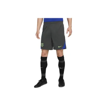 Nike FCDri-Fit FW24 Barcelona Strike Third Soccer Bottoms Men's Dark Gray/Royal Bronze/Impact Yellow Green