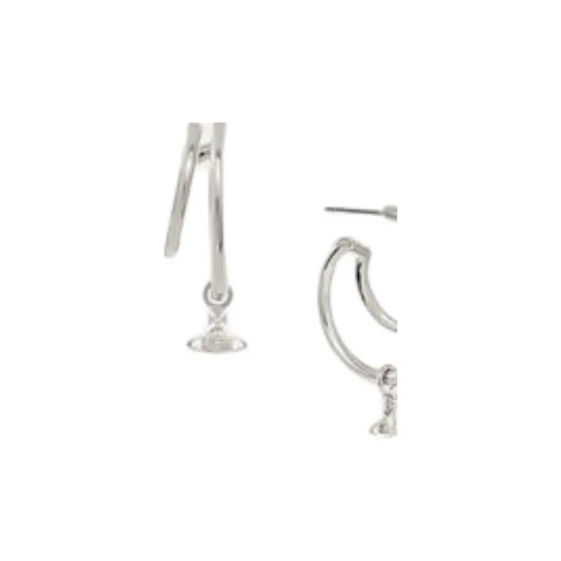 Vivienne Westwood Brass Stud Earrings Women's Silver-1