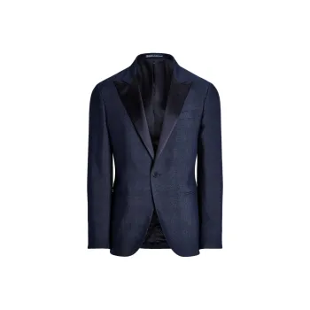 Polo Ralph Lauren Single breasted Linen Tuxedo Jacket