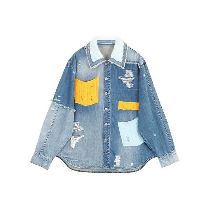 CHAU·RISING Shirt Women's Vintage Blue-0
