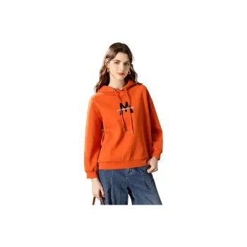 FENHONGMALI Sweatshirt Women's Orange
