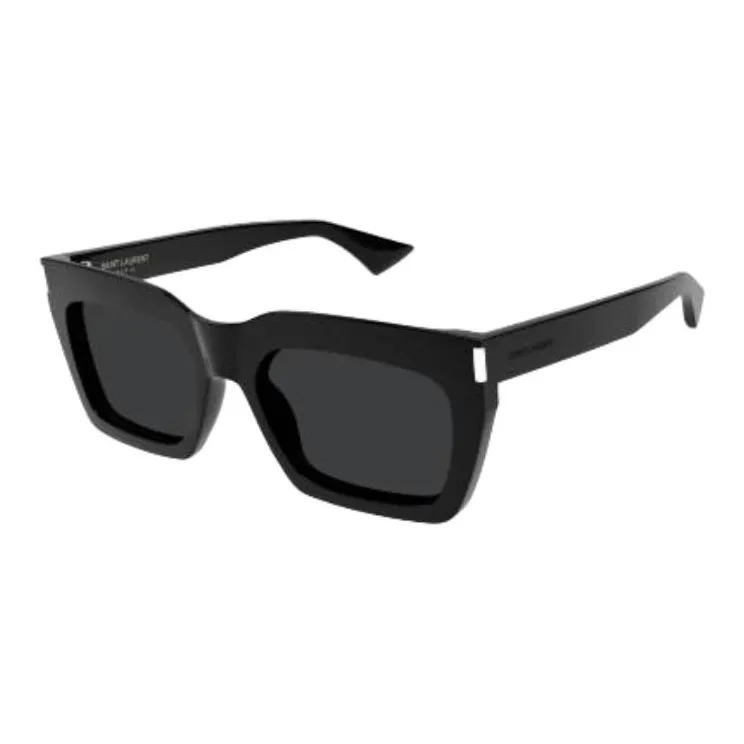 SAINT LAURENT Recycled Acetate Square Sunglasses Unisex Black-0