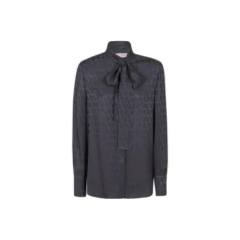 Valentino Toile Iconographe Jacquard Long Sleeved Blouse