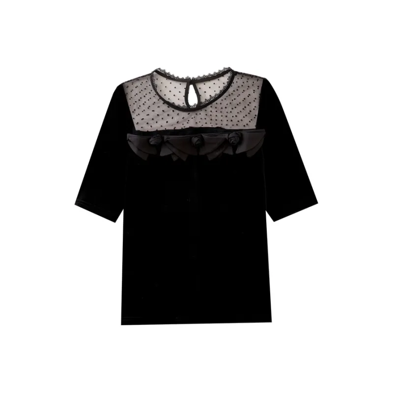 SHUIYUNJIAN T Shirt Women's Black-0