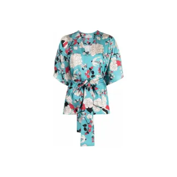 Alberto Biani Floral print Silk Blouse