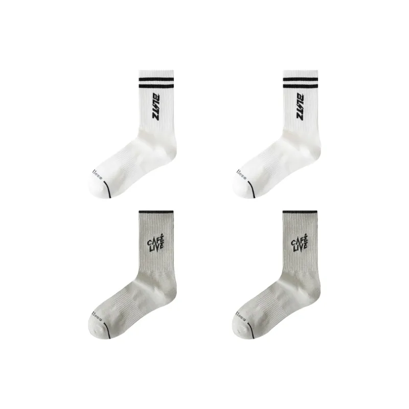 ROBINHOOD Mid Calf Socks Unisex 4 Pack-18