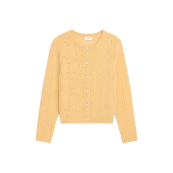 CELINE Cardigan In Shetland Pointelle