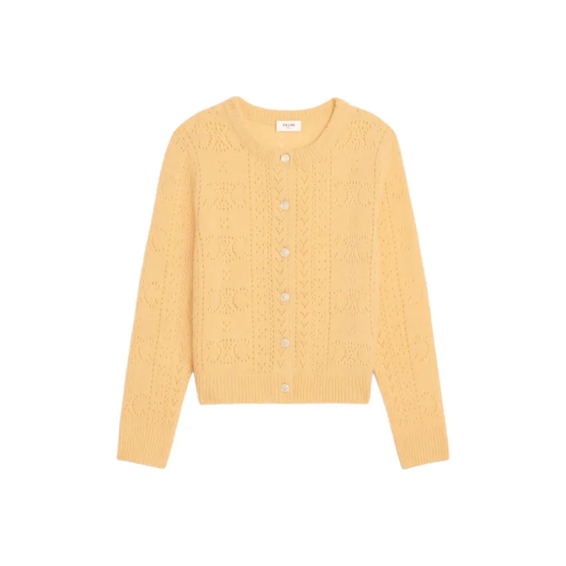 CELINE Cardigan In Shetland Pointelle-0