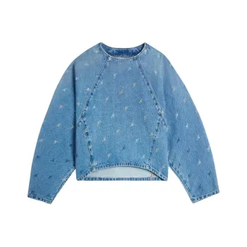 Axel Arigato Daisy Script A Denim Top