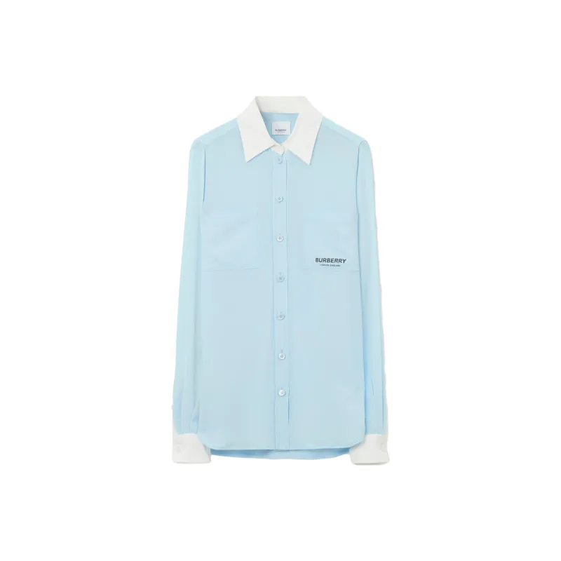 Burberry Shirts Women's Blue-0