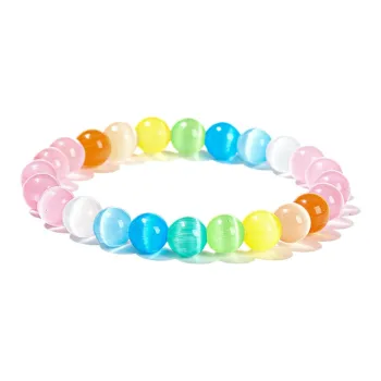 ALI THE FOX Glass Cat Eye Jade Bracelets Women's