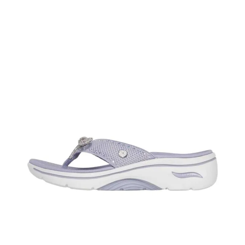 Skechers GO Walk Arch Fit 2.0 Flip Flops Women's Purple-0