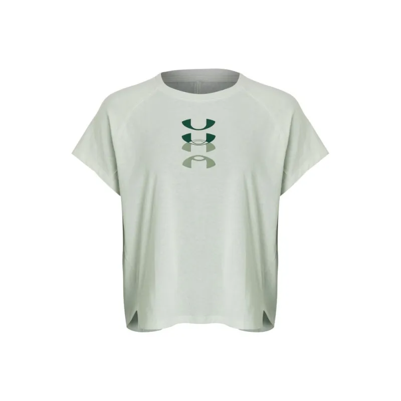 Under Armour Raglan Sleeve T Shirt Women's Light Green-0