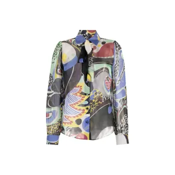 MOSCHINO Graphic-Printed Buttoned Shirt
