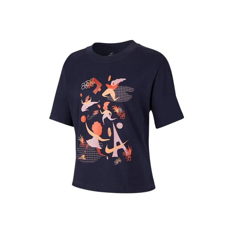 Nike Regular T Shirt Women's Navy Blue-0