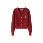 Burgundy Badge Sweater