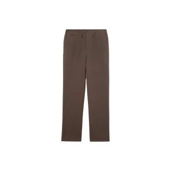 Loro Piana SS25 Casual Pants Men's Dark Teak Wood Color