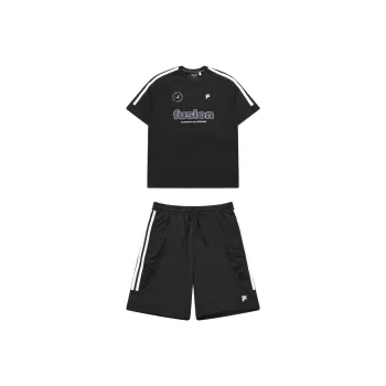 FILA FUSION UNIFORM Casual Sportswear Unisex Jet Black