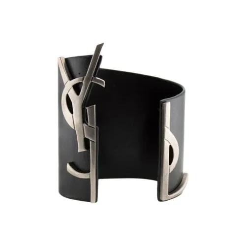 SAINT LAURENT Metal Bangles Women's Black
