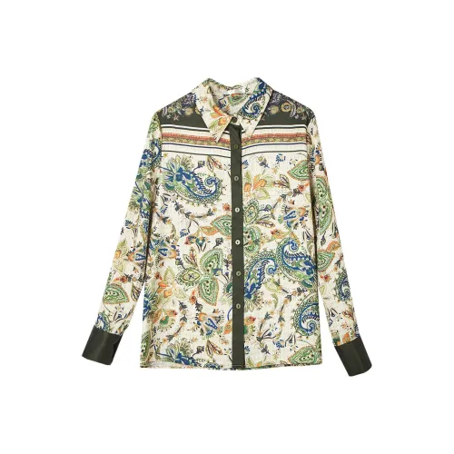 Dme Chiffon Shirts Women's Olive Green