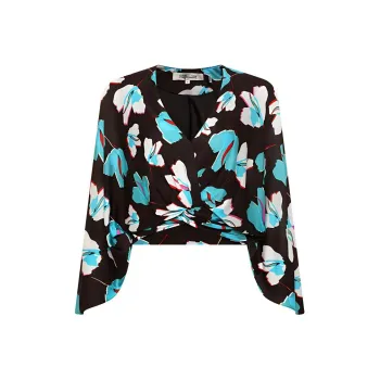 DVF Diane Von Furstenberg Shirt Women's Blue