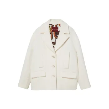 GUCCI Jackets & Coats Women's White