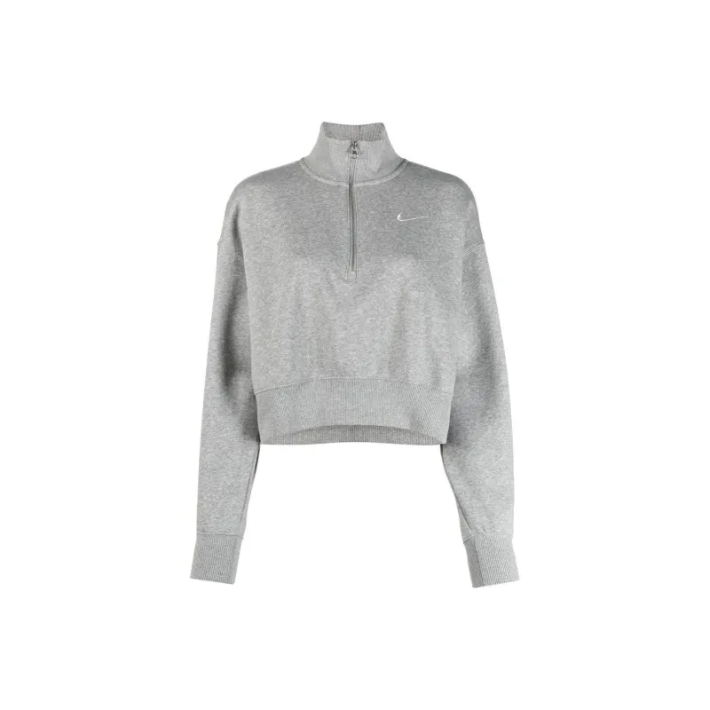 Nike Sportswear Phoenix Fleece Women's 1/4 Zip Cropped Sweatshirt-0