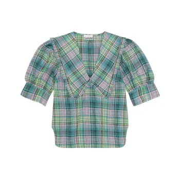 GANNI SS23 520 Series Shirts Women's Lake Blue