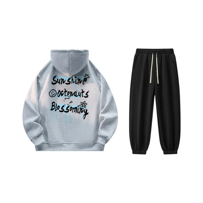 Small Columns Under The Sea Sweatshirt Set Unisex-26