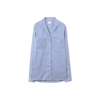 Burberry SS23 Shirt Women's Blue White