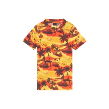 Balenciaga Graphic Printed Mock-Neck T-Shirt
