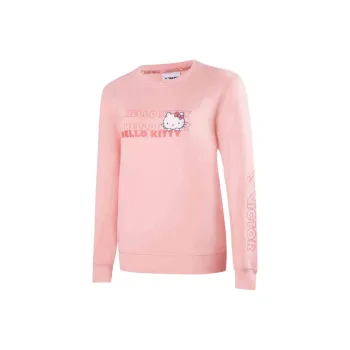 VICTOR x Sanrio/ HELLO KITTY Sweatshirt Women's Light Pink