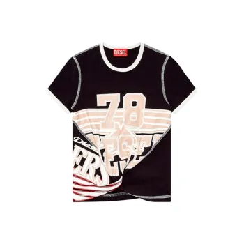 DIESEL T-Lison Contrast-stitching T-shirt