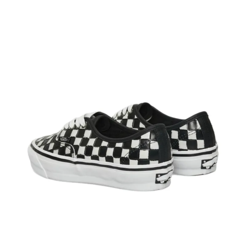 Vans Authentic 44 Wear resistant And Lightweight Low Top Skateboard Shoes Unisex Black-3