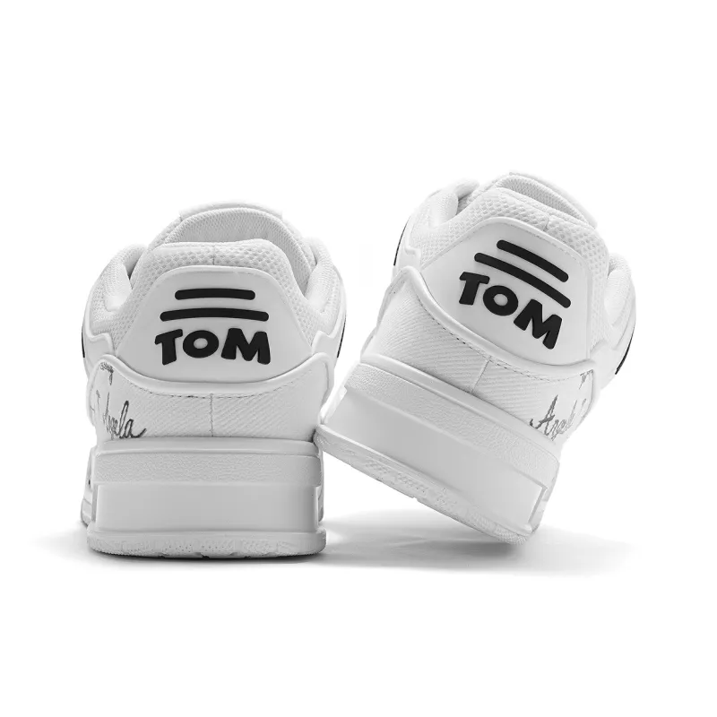TALKING TOM Impact Resistance Low Top Skateboard Shoes Unisex Ecru-5