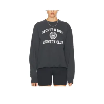 SPORTY & RICH Varsity Crest Sweatshirt
