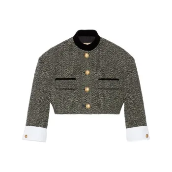 GUCCI Jackets Coats Women's Black White
