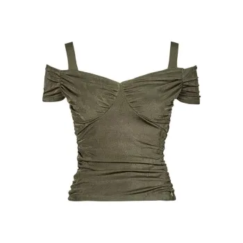 GUESS Strapless Top Women's Green