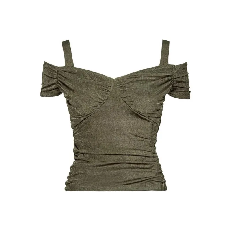 GUESS Strapless Top Women's Green-0