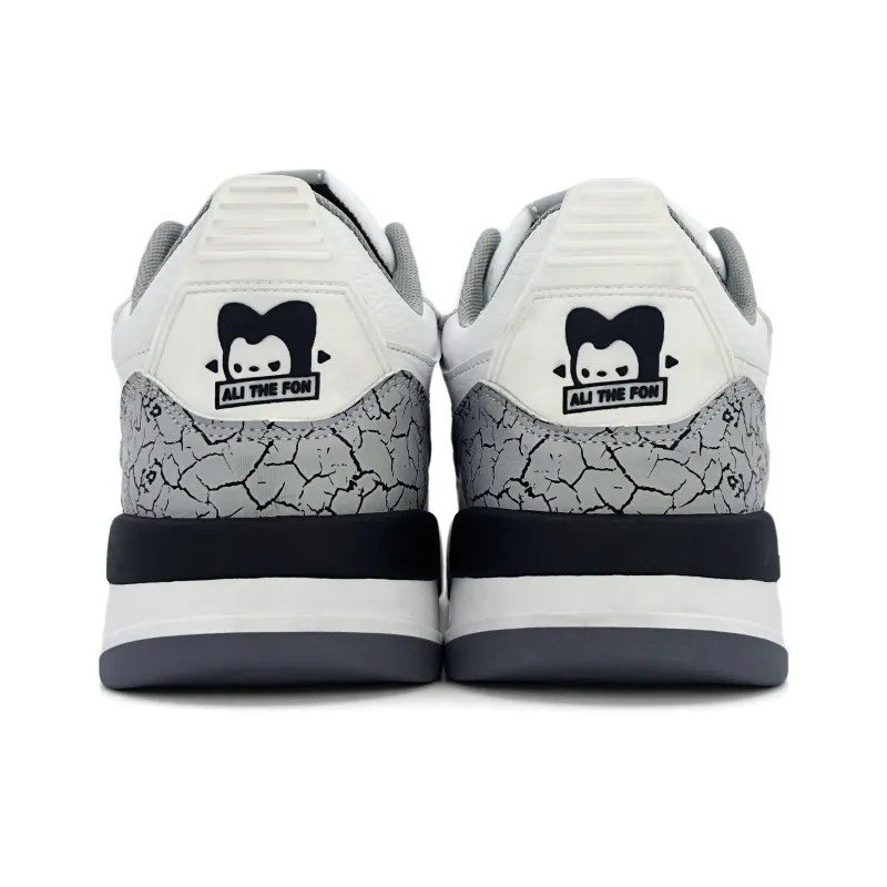 ALI THE FOX Skateboard Shoes Men Low Top Black/Gray-11
