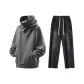 Clothing Set (Top in Gray+Pants in Black)