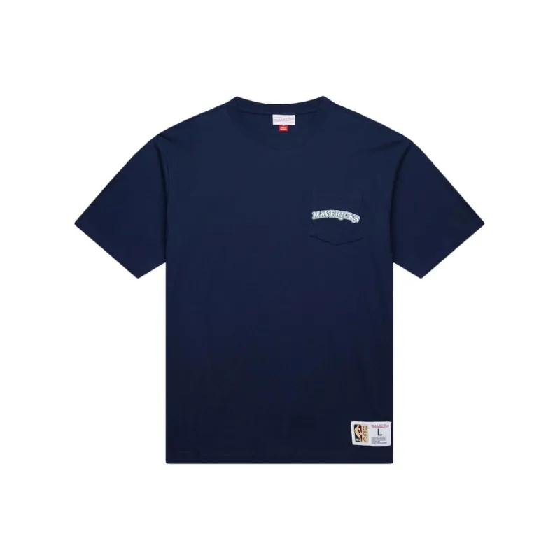 Mitchell & Ness x NBA Dallas Mavericks T Shirt Unisex Marine Blue-1