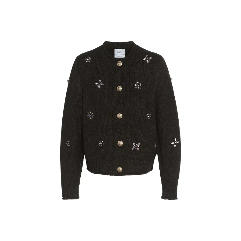 Barrie Embroidered Cashmere Cardigan-0