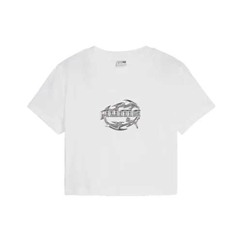PUMA HYPER GIRL Regular T Shirt Women's White