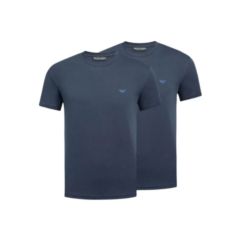 EMPORIO ARMANI T Shirt Men's 1 Set 2 Pack Navy Blue-0