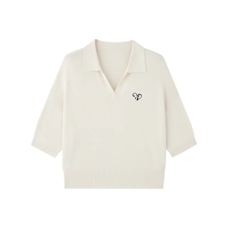 ZHOUMIAO Polo Shirts Women's-0